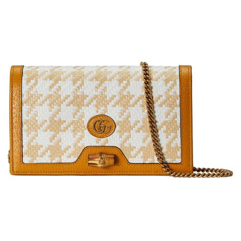 gucci diana mini bag with bamboo white